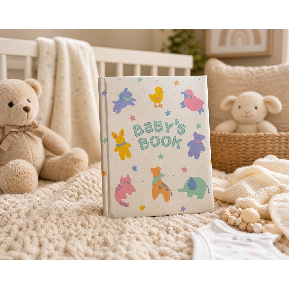 Vintage Hallmark Baby Book Memory Album 70s 80s Keepsake Nursery